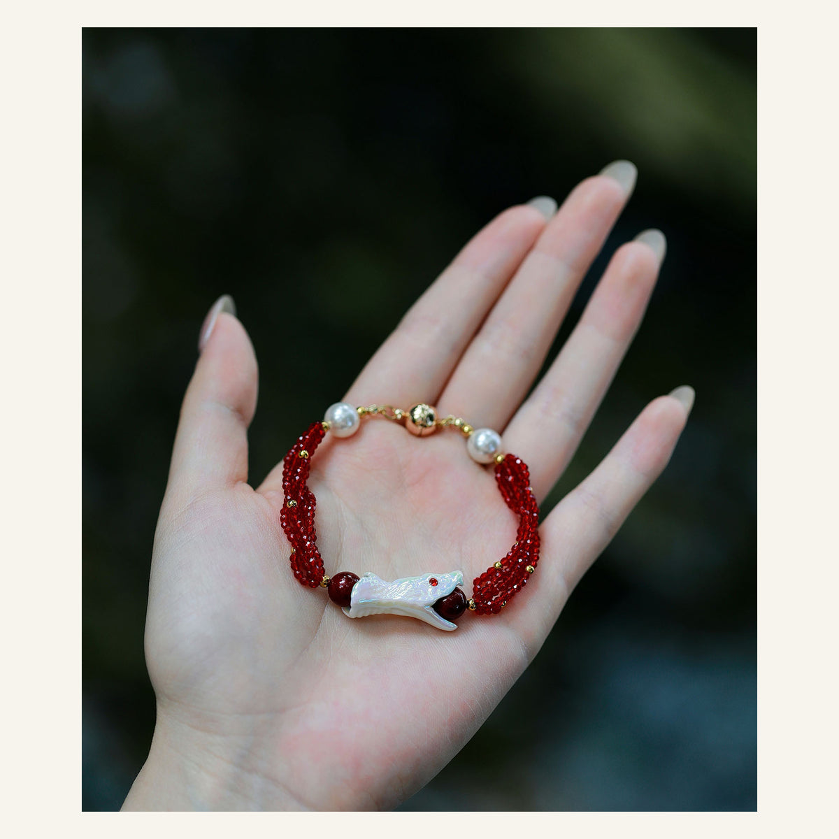 ORVENIOR Berry Snake Beaded Bracelet for Women PT03