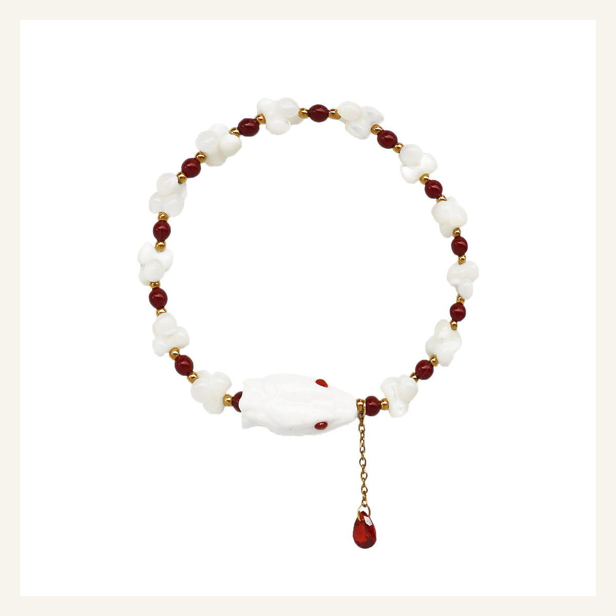 ORVENIOR Spine Snake Beaded Bracelet for Women PT02