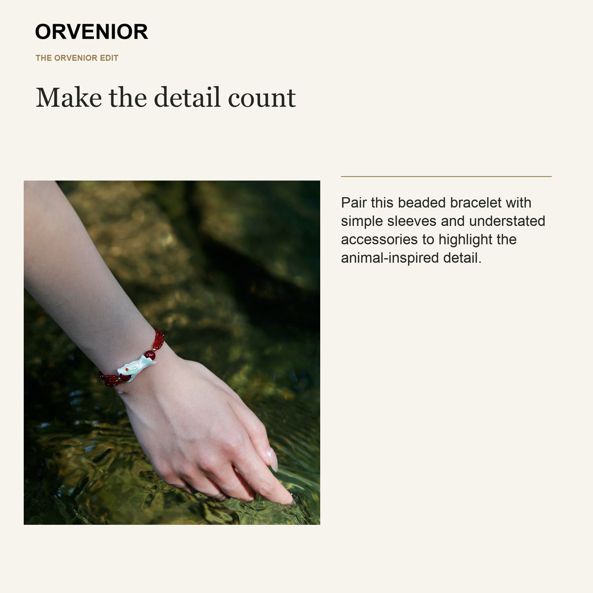 ORVENIOR Berry Snake Beaded Bracelet for Women PT06 styling