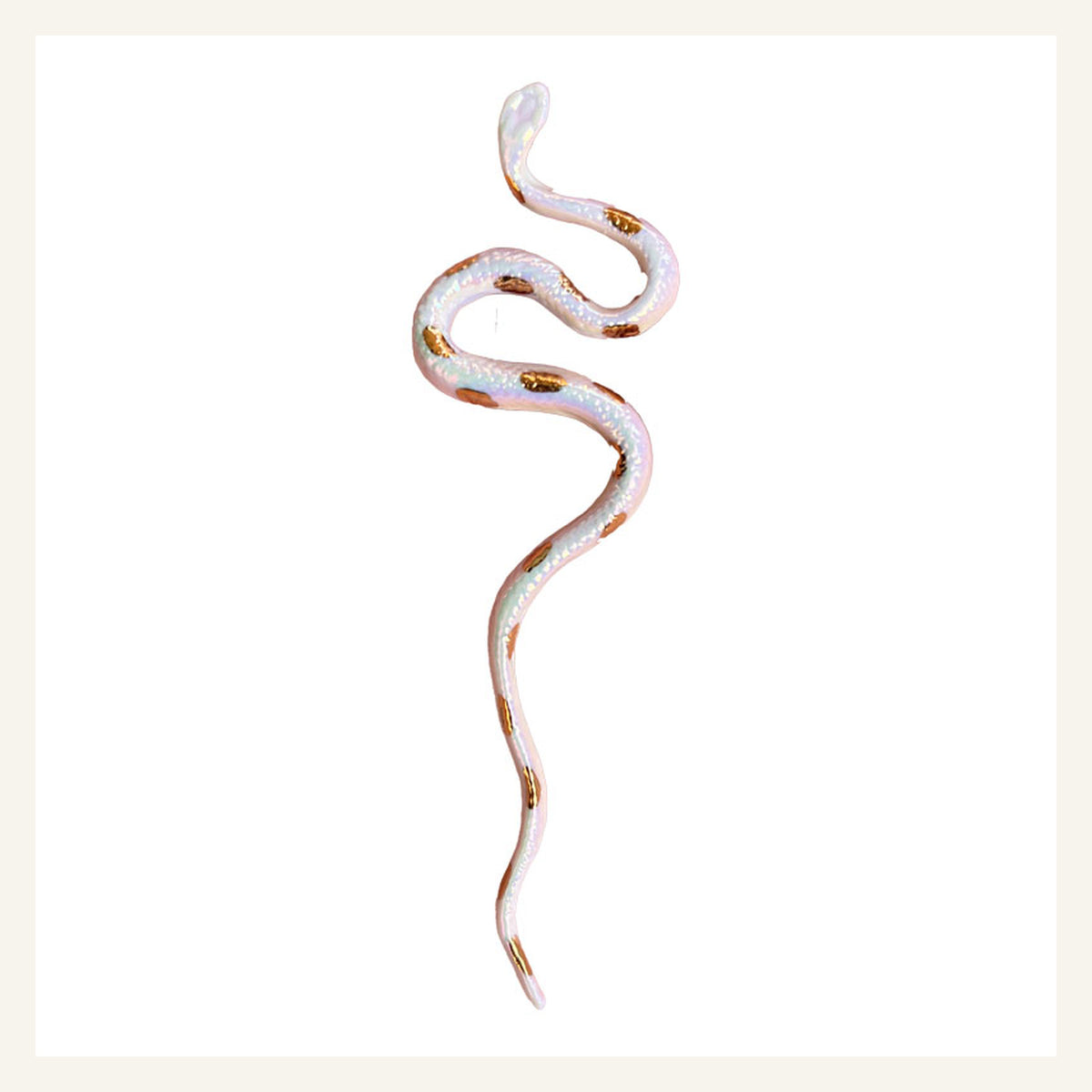 ORVENIOR Spotted Snake Statement Brooch for Women PT02